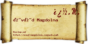 Ávéd Magdolna névjegykártya